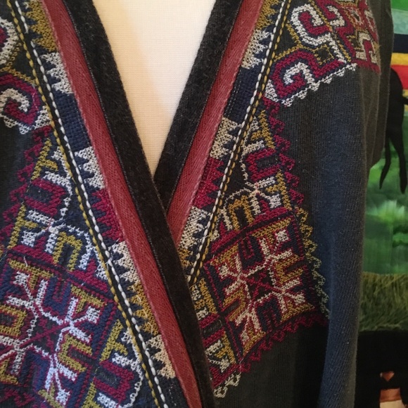 Free People Around The World Embroidered Wrap Top - Picture 8 of 8